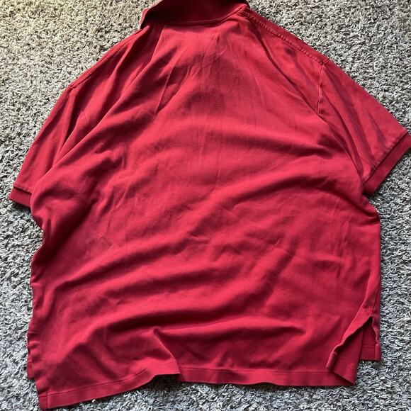 Polo Ralph Lauren Men’s Large Red Polo Short Sleeve Shirt Pony Cotton Casual - Picture 7 of 7